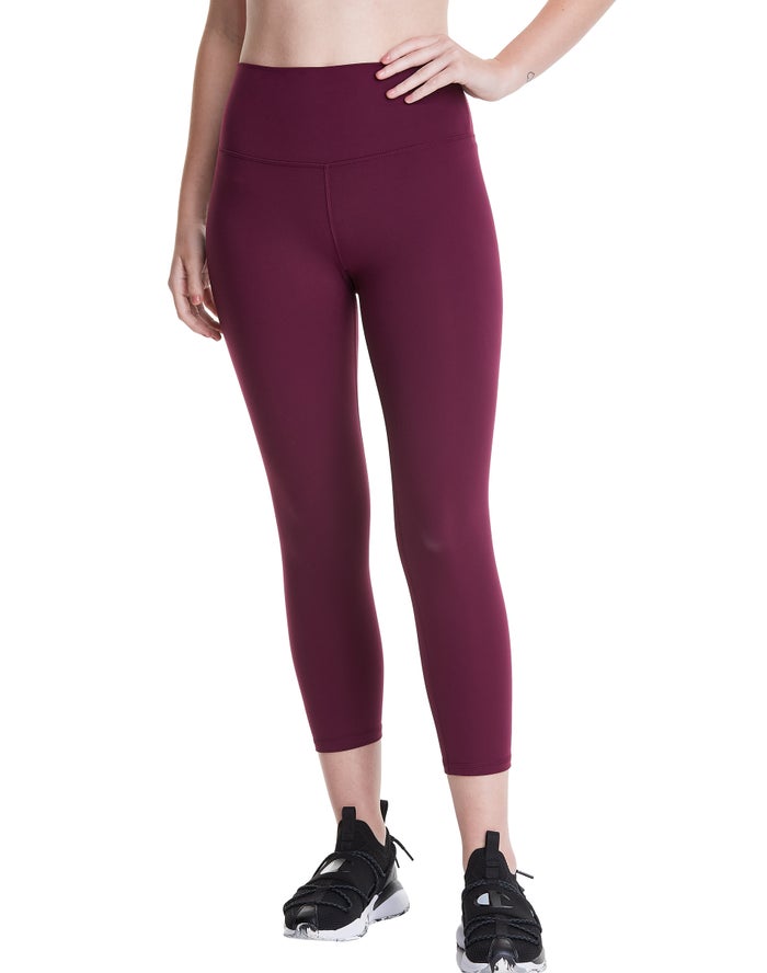 Champion Soft Touch Crop Legging Dames - DonkerPaars - Belgie 7048XADKZ